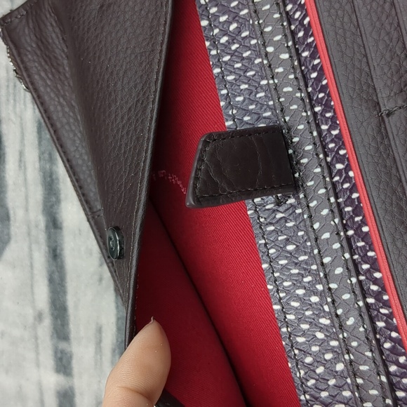 Hammitt Levy Espresso Reserve Wallet Embossed Leather Crossbody - Picture 13 of 16